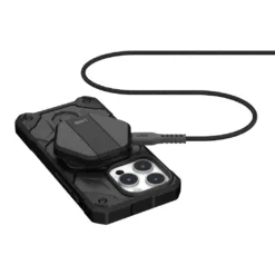 UAG รุ่น Portable Wireless Charging Pad - แท่นชาร์จไร้สายพร้อมขาตั้ง - สี Carbon Fiber Black