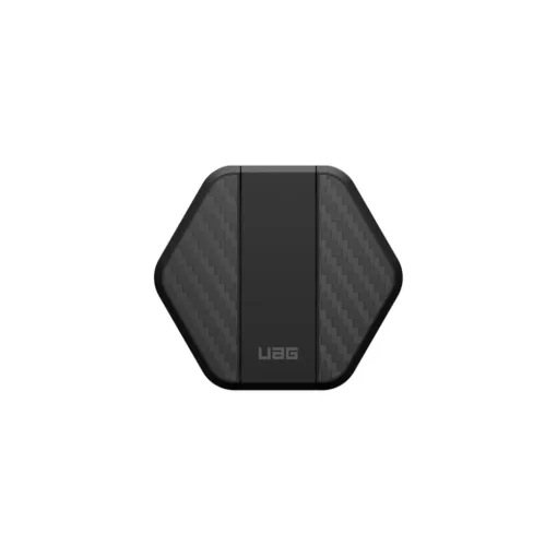 UAG รุ่น Portable Wireless Charging Pad - แท่นชาร์จไร้สายพร้อมขาตั้ง - สี Carbon Fiber Black - Image 5