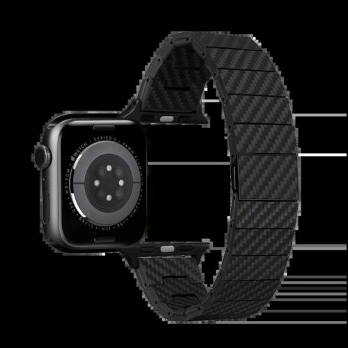 Pitaka รุ่น Modern - สายนาฬิกา Apple Watch 42/44/45/49mm - สี Black - Image 4
