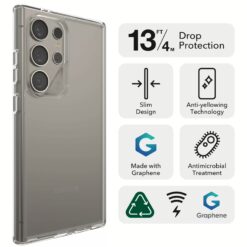 Zagg รุ่น Crystal Palace - เคส Galaxy S24 Ultra - สี Clear