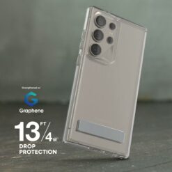 Zagg รุ่น Crystal Palace Kickstand - เคส Galaxy S24 Ultra - สี Clear