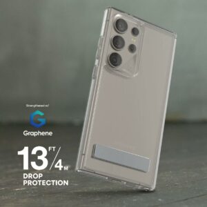 Zagg รุ่น Crystal Palace Kickstand - เคส Galaxy S24 Ultra - สี Clear