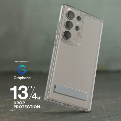 Zagg รุ่น Crystal Palace Kickstand - เคส Galaxy S24 Ultra - สี Clear - Image 5