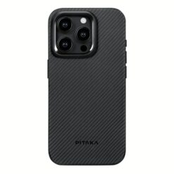 Pitaka รุ่น MagEZ Case Pro 4 - เคส iPhone 15 Pro Max - สี Black/Grey Twill 600D