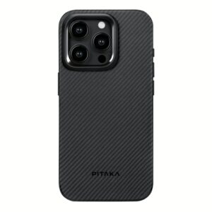 Pitaka รุ่น MagEZ Case Pro 4 - เคส iPhone 15 Pro Max - สี Black/Grey Twill 600D