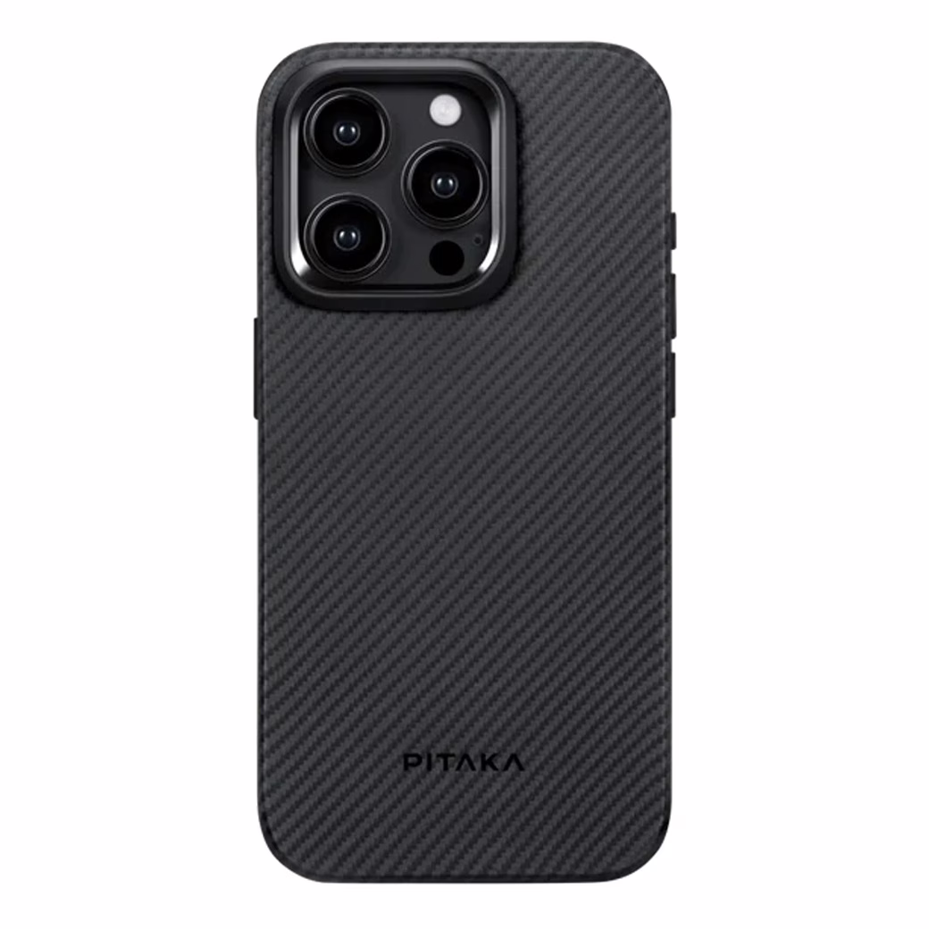 Pitaka รุ่น MagEZ Case Pro 4 - เคส iPhone 15 Pro Max - สี Black/Grey Twill 600D