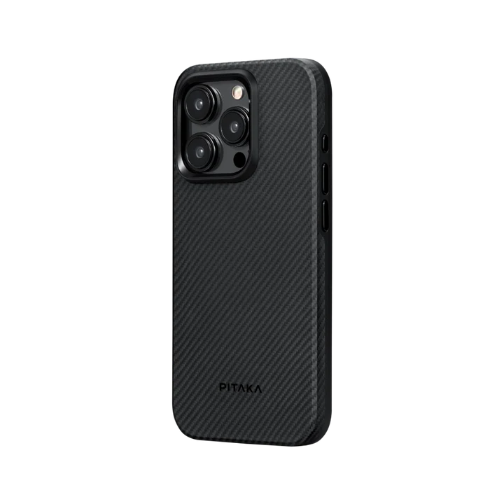 Pitaka รุ่น MagEZ Case Pro 4 - เคส iPhone 15 Pro Max - สี Black/Grey Twill 600D