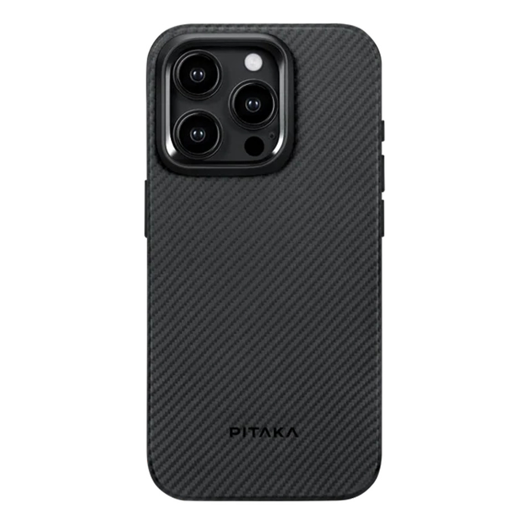 Pitaka รุ่น MagEZ Case Pro 4 - เคส iPhone 15 Pro - สี Black/Grey Twill 600D