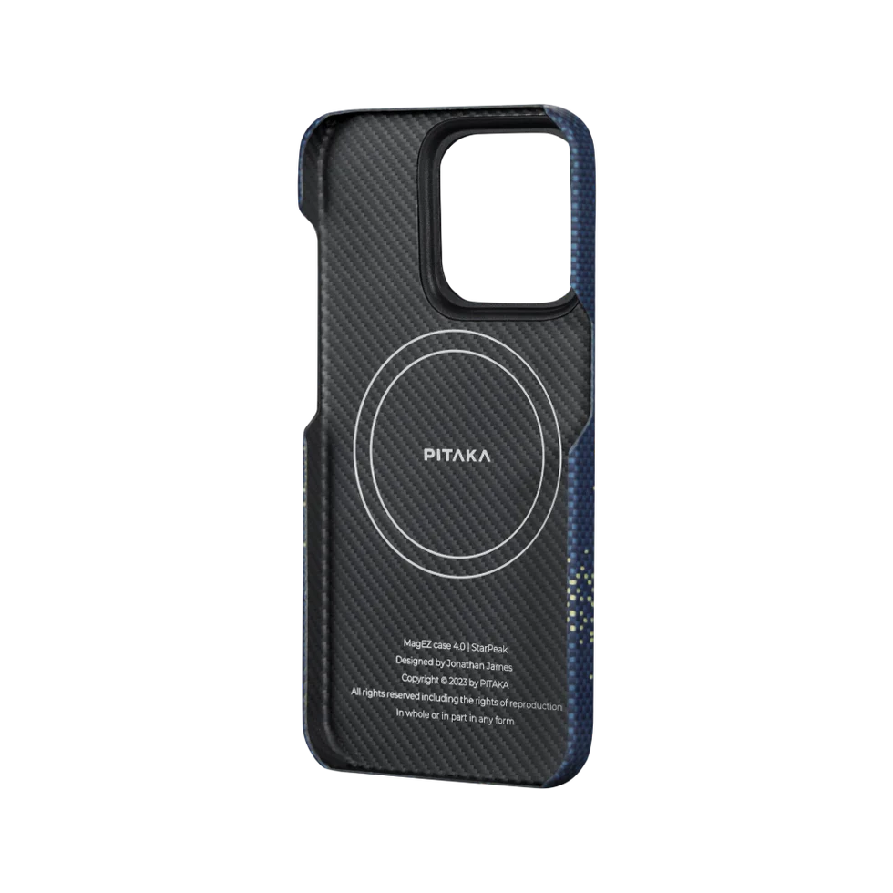 Pitaka รุ่น MagEZ Case 4 - เคส iPhone 15 Pro Max - สี Milky Way Galaxy