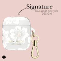 Kate Spade New York รุ่น Protective - เคส Airpods 1/2 - ลาย Hollyhock Cream