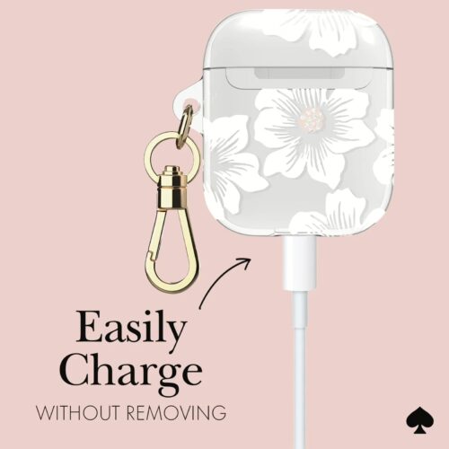 Kate Spade New York รุ่น Protective - เคส Airpods 1/2 - ลาย Hollyhock Cream - Image 4