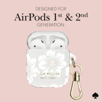 Kate Spade New York รุ่น Protective - เคส Airpods 1/2 - ลาย Hollyhock Cream