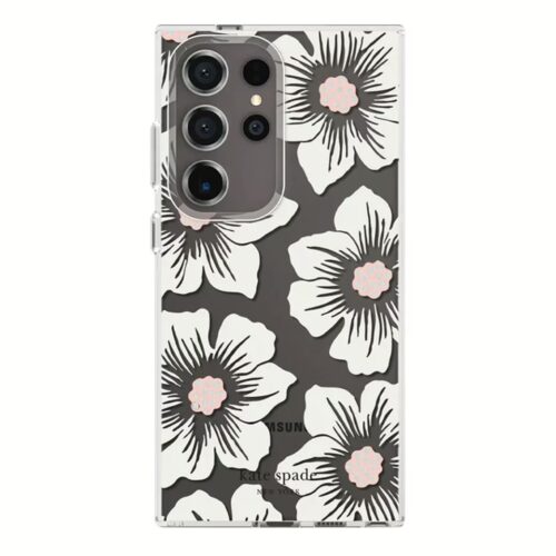 Kate Spade New York รุ่น Protective - เคส Galaxy S24 Ultra - ลาย Hollyhock Cream