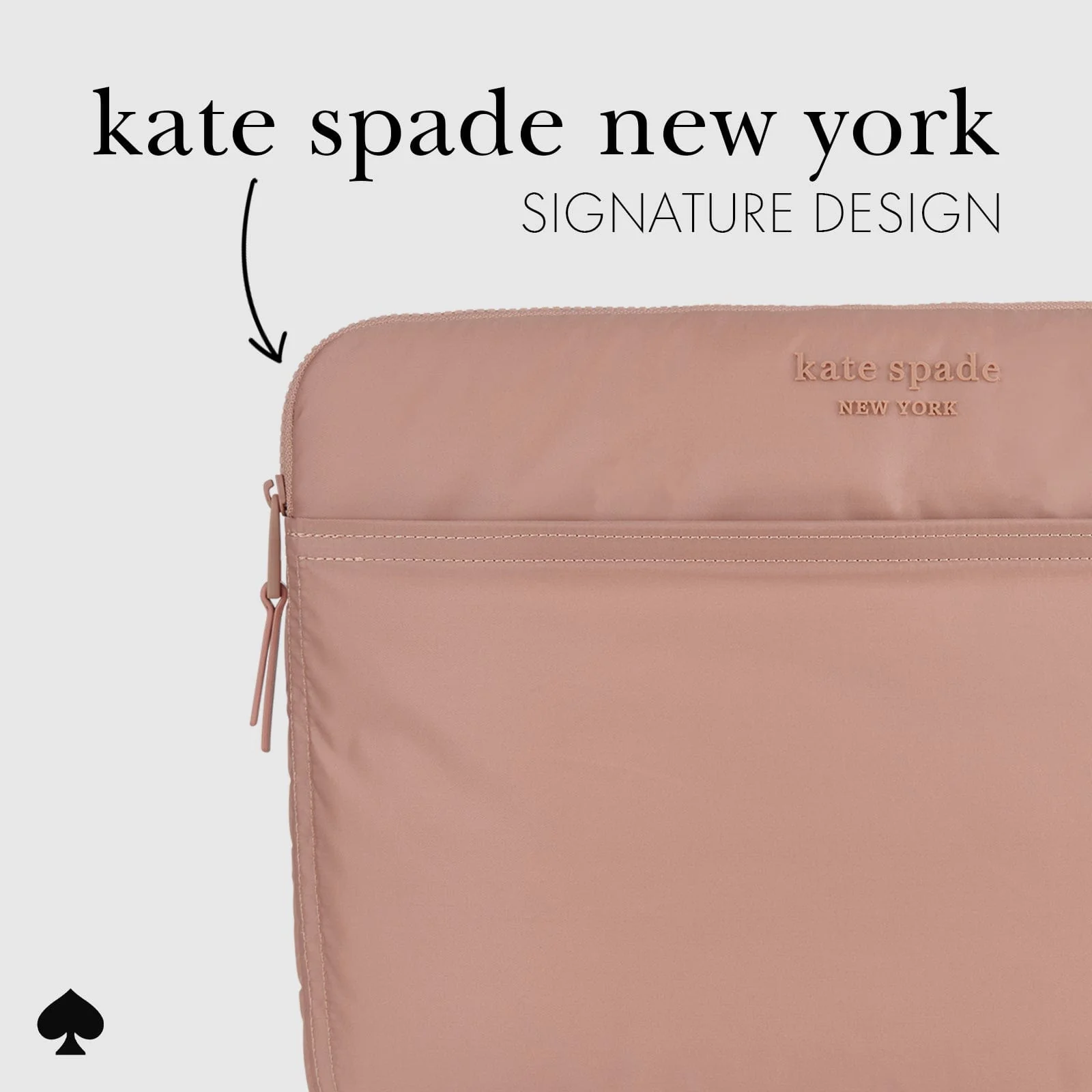 ซองใส่แล็ปท็อป Kate Spade New York รุ่น Puffer Sleeve - 16" Laptop - ลาย Madison Rouge Nylon