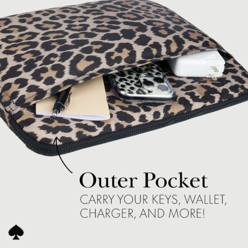 ซองใส่แล็ปท็อป Kate Spade New York รุ่น Puffer Sleeve - 14 inch Laptop - ลาย Classic Leopard - Image 5