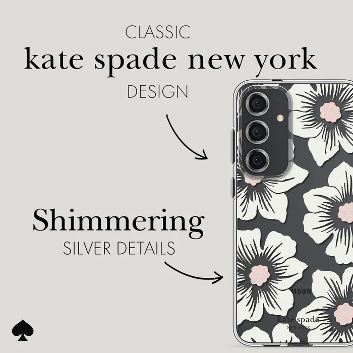 Kate Spade New York รุ่น Protective - เคส Galaxy S24 Plus - ลาย Hollyhock Cream