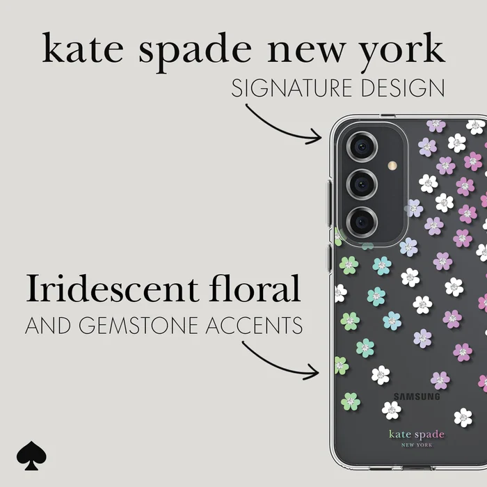 Kate Spade New York รุ่น Protective - เคส Galaxy S24 Plus - ลาย Scattered Flowers
