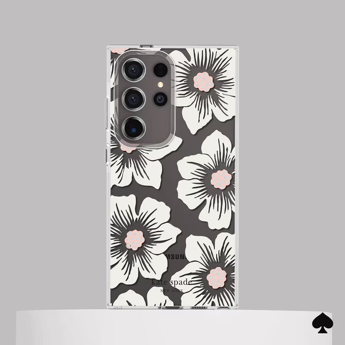 Kate Spade New York รุ่น Protective - เคส Galaxy S24 Ultra - ลาย Hollyhock Cream