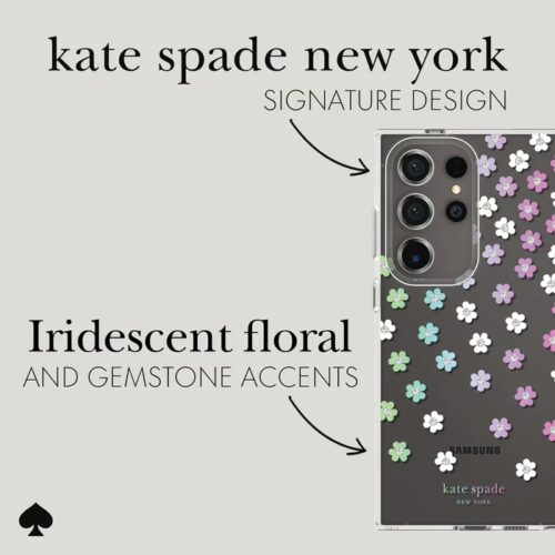 Kate Spade New York รุ่น Protective - เคส Galaxy S24 Ultra - ลาย Scattered Flowers - Image 2