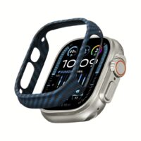 Pitaka รุ่น Air Case - เคส Apple Watch Series 7/8/9 (45mm) - สี Black/Blue (Twill)