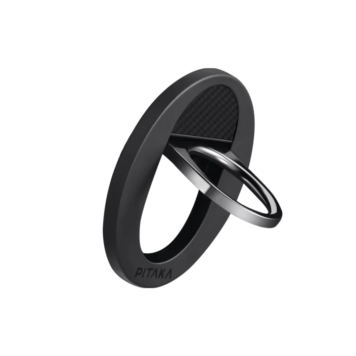 Pitaka รุ่น MagEZ Grip 2 - แหวนติดหลังมือถือ - สี Black/Grey (Twill) 600D
