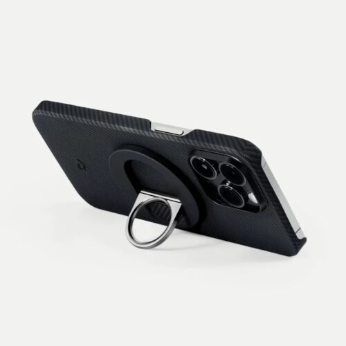 Pitaka รุ่น MagEZ Grip 2 - แหวนติดหลังมือถือ - สี Black/Grey (Twill) 600D - Image 3