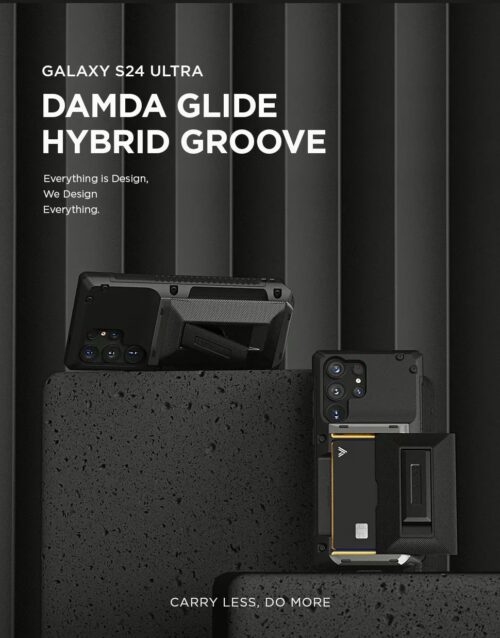 VRS รุ่น Damda Glide Hybrid - เคส Galaxy S24 Ultra - สี Black Groove - Image 3