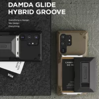 VRS รุ่น Damda Glide Hybrid - เคส Galaxy S24 Ultra - สี Black Groove