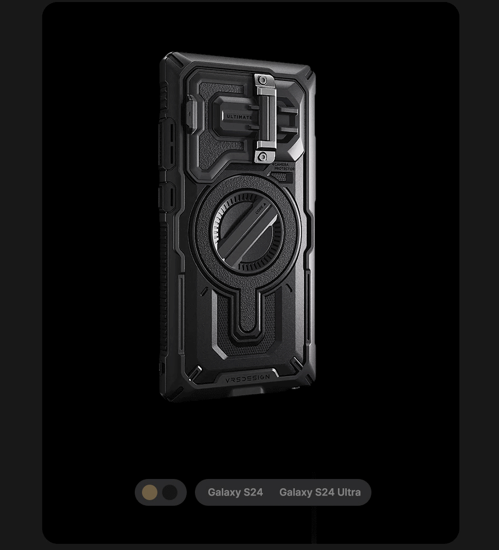 VRS รุ่น Magsafe Terraguard Ultimate - เคส Galaxy S24 Ultra - สี Black