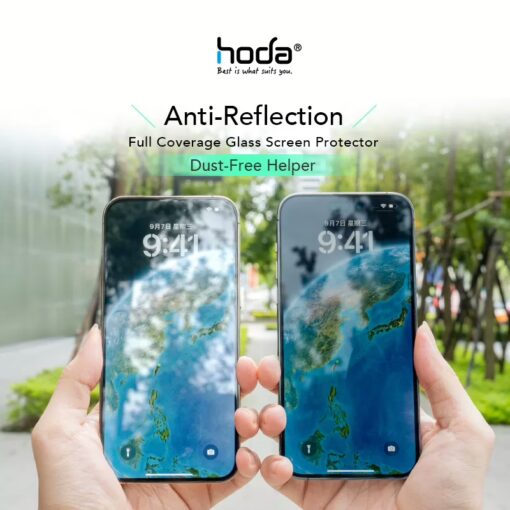 Hoda รุ่น Glass Protector Anti-Reflection (AR) - ฟิล์มกระจก iPhone 15 Pro - Image 4