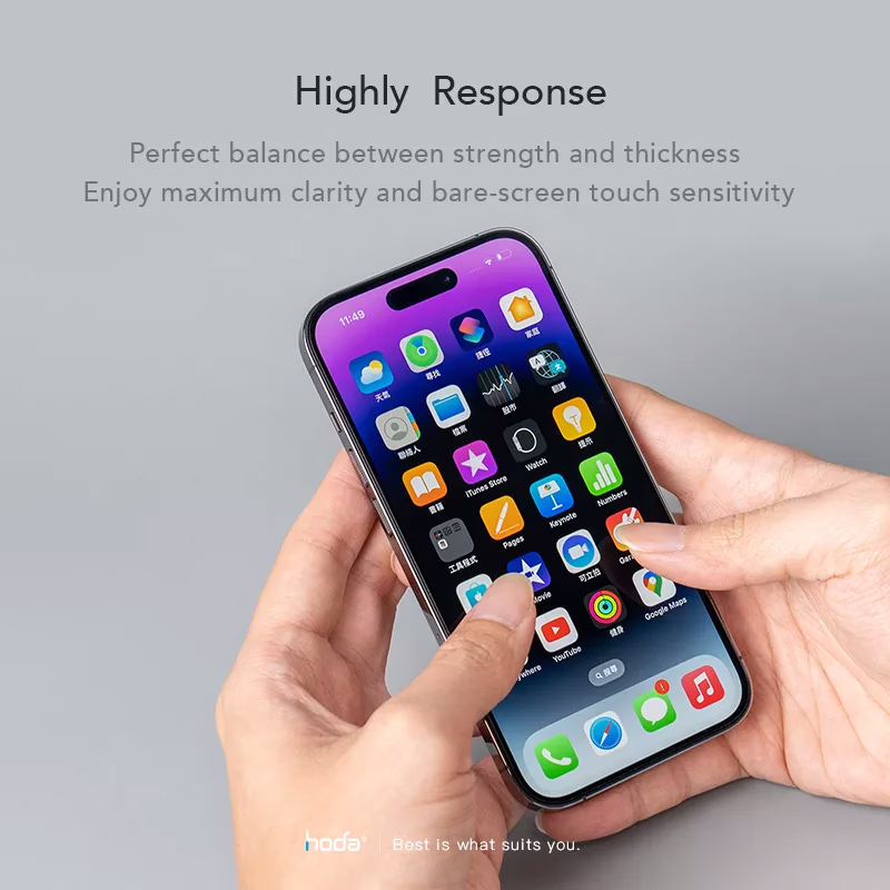 Hoda รุ่น Glass Protector Anti-Reflection (AR) - ฟิล์มกระจก iPhone 15 Pro