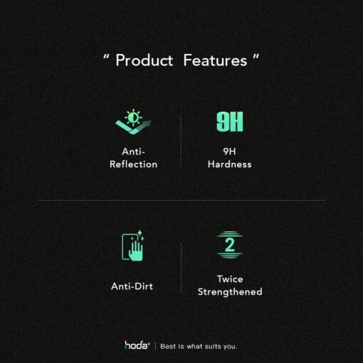 Hoda รุ่น Glass Protector Anti-Reflection (AR) - ฟิล์มกระจก iPhone 15 Pro - Image 3