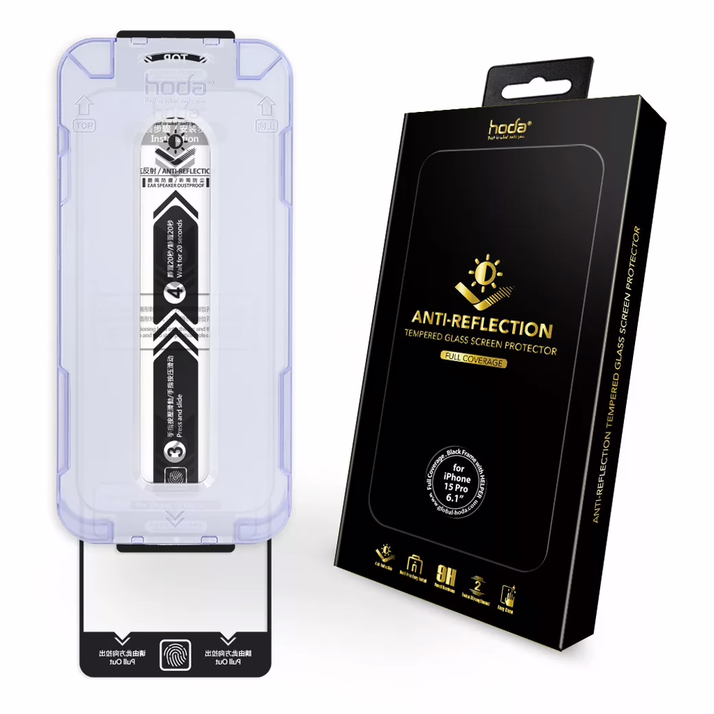 Hoda รุ่น Glass Protector Anti-Reflection (AR) - ฟิล์มกระจก iPhone 15 Pro