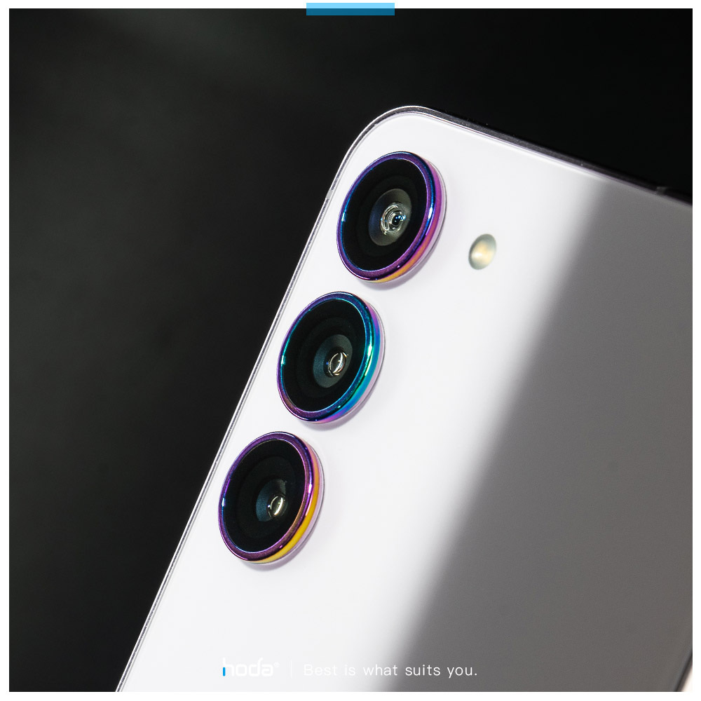 Hoda รุ่น Sapphire Lens Protector - กระจกเลนส์กล้อง Galaxy S24 - สี Flamed Taitanium