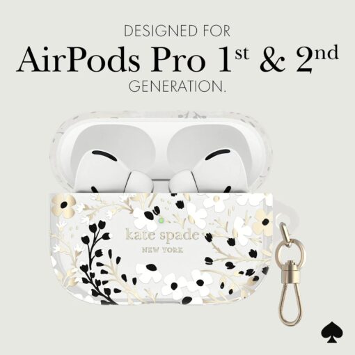 Kate Spade New York รุ่น Protective - เคส AirPods Pro 1/2 - ลาย Multifloral - Image 5