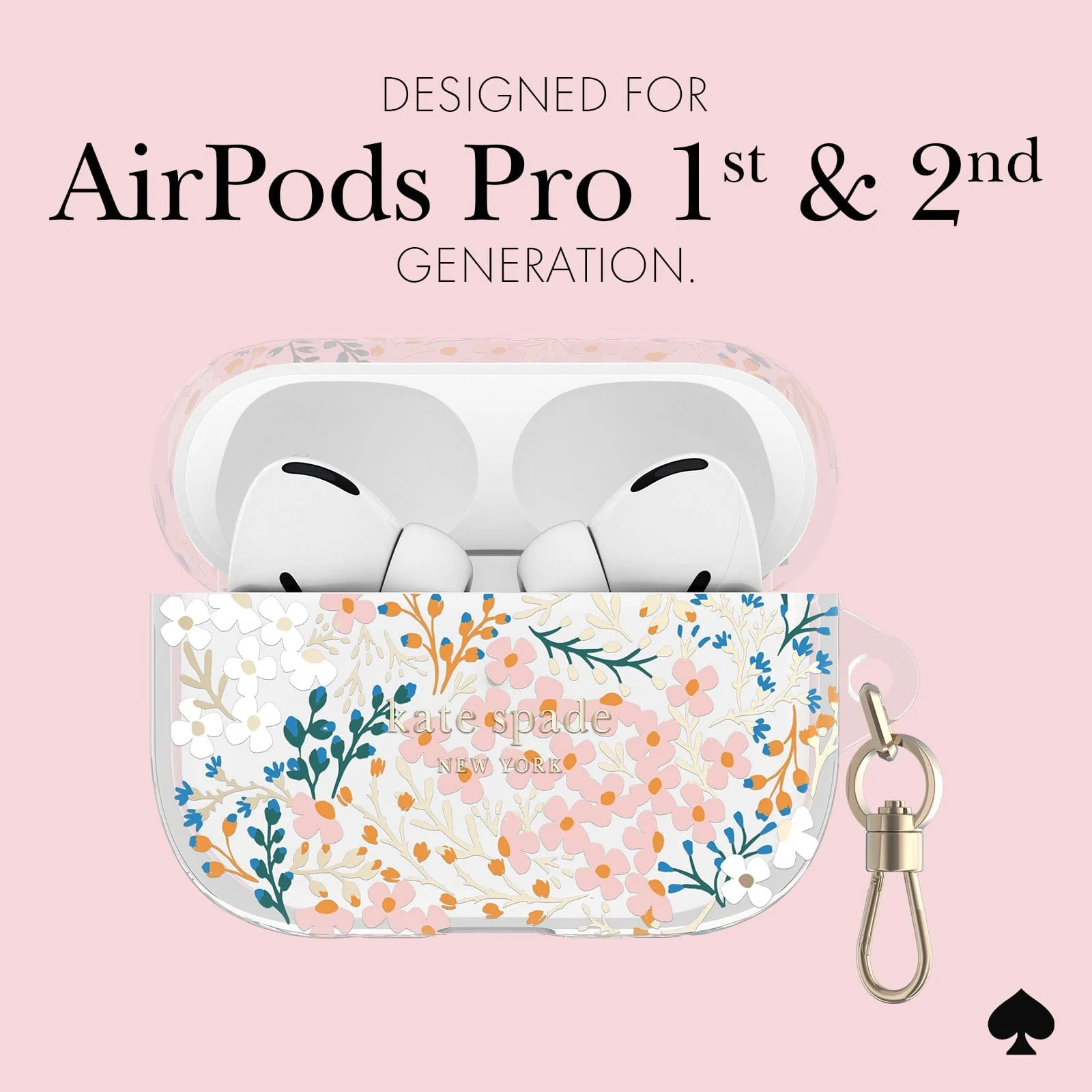 Kate Spade New York รุ่น Protective - เคส AirPods Pro 1/2 - ลาย Multi Floral