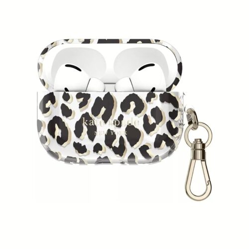 Kate Spade New York รุ่น Protective - เคส AirPods Pro 1/2 - ลาย City Leopard Black - Image 2