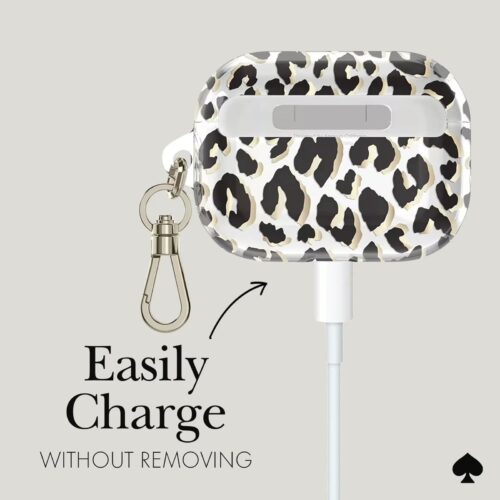 Kate Spade New York รุ่น Protective - เคส AirPods Pro 1/2 - ลาย City Leopard Black - Image 3