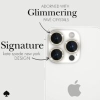 Kate Spade New York รุ่น Aluminum Ring Lens Protector - กระจกเลนส์กล้อง iPhone 15 Pro / 15 Pro Max - สี Set in Stone Gold