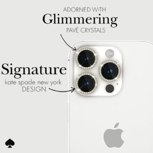 Kate Spade New York รุ่น Aluminum Ring Lens Protector - กระจกเลนส์กล้อง iPhone 15 Pro / 15 Pro Max - สี Set in Stone Gold