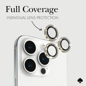 Kate Spade New York รุ่น Aluminum Ring Lens Protector - กระจกเลนส์กล้อง iPhone 15 Pro / 15 Pro Max - สี Set in Stone Gold