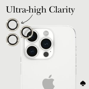 Kate Spade New York รุ่น Aluminum Ring Lens Protector - กระจกเลนส์กล้อง iPhone 15 Pro / 15 Pro Max - สี Set in Stone Gold