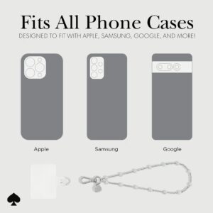 Kate Spade New York รุ่น Phone Charm - สายคล้องข้อมือ – ลาย Dazzle Chain Silver