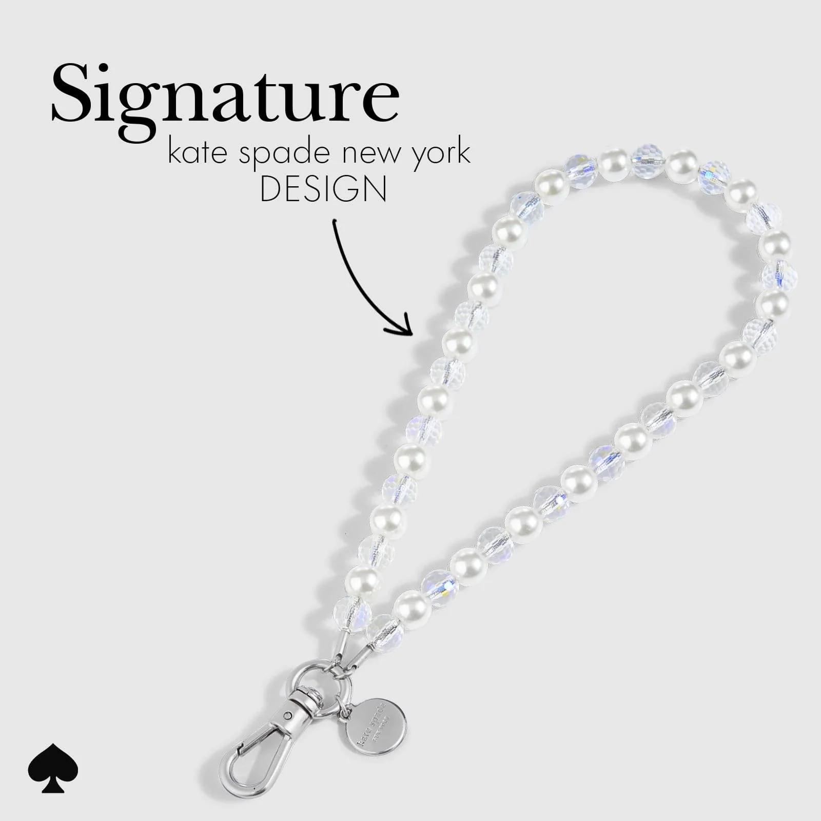 Kate Spade New York รุ่น Phone Charm - สายคล้องข้อมือ – ลาย Rock Candy