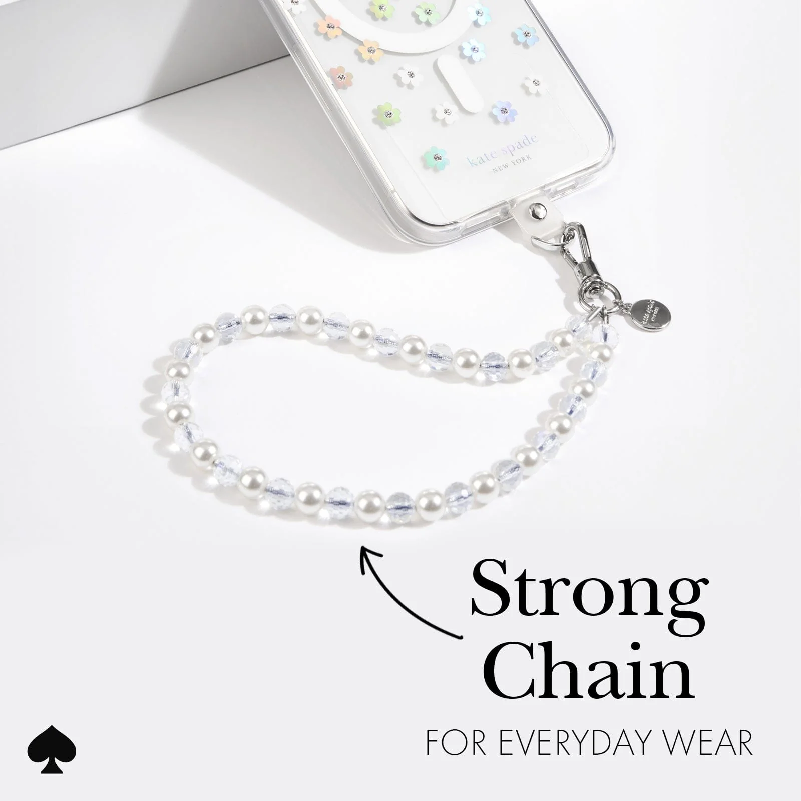 Kate Spade New York รุ่น Phone Charm - สายคล้องข้อมือ – ลาย Rock Candy