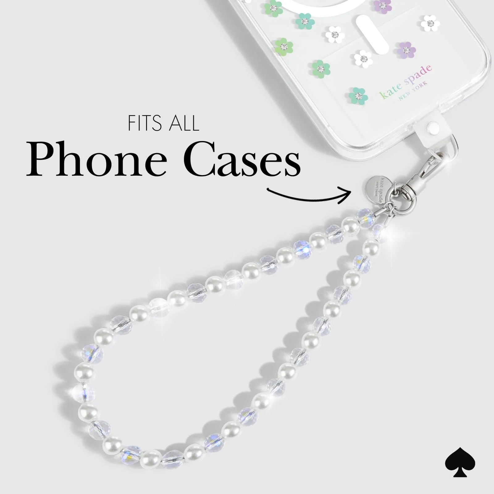 Kate Spade New York รุ่น Phone Charm - สายคล้องข้อมือ – ลาย Rock Candy