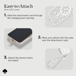 Kate Spade New York รุ่น Phone Charm - สายคล้องข้อมือ – ลาย Rock Candy