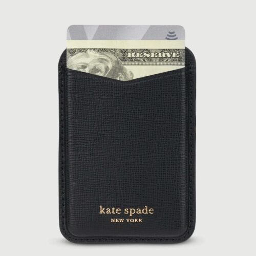 Kate Spade New York รุ่น Magnetic Card Holder - ที่เก็บบัตรติดหลังมือถือ - ลาย Black - Image 2