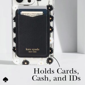 Kate Spade New York รุ่น Magnetic Card Holder - ที่เก็บบัตรติดหลังมือถือ - ลาย Black