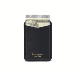 Kate Spade New York รุ่น Magnetic Card Holder - ที่เก็บบัตรติดหลังมือถือ - ลาย Black